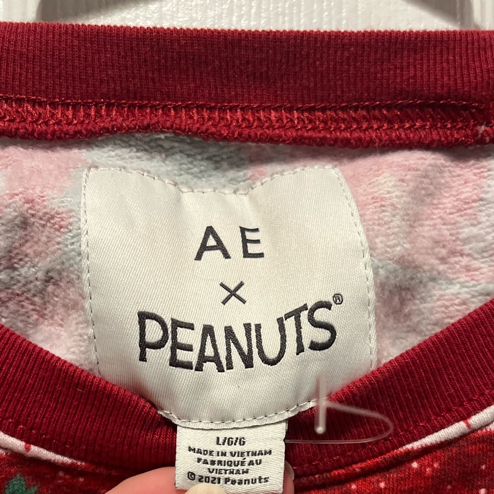 Festive Red Snoopy Christmas Sweatshirt - Picture 3 of 4